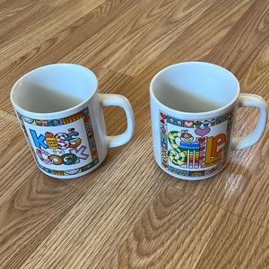 VINTAGE mugs set of 2!